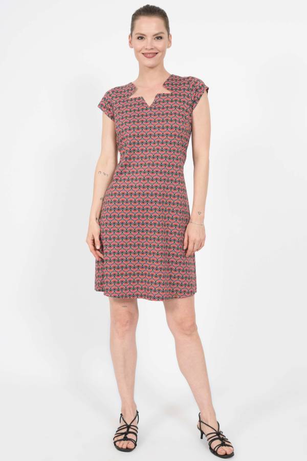 Abito a stella in jersey organico GOTS