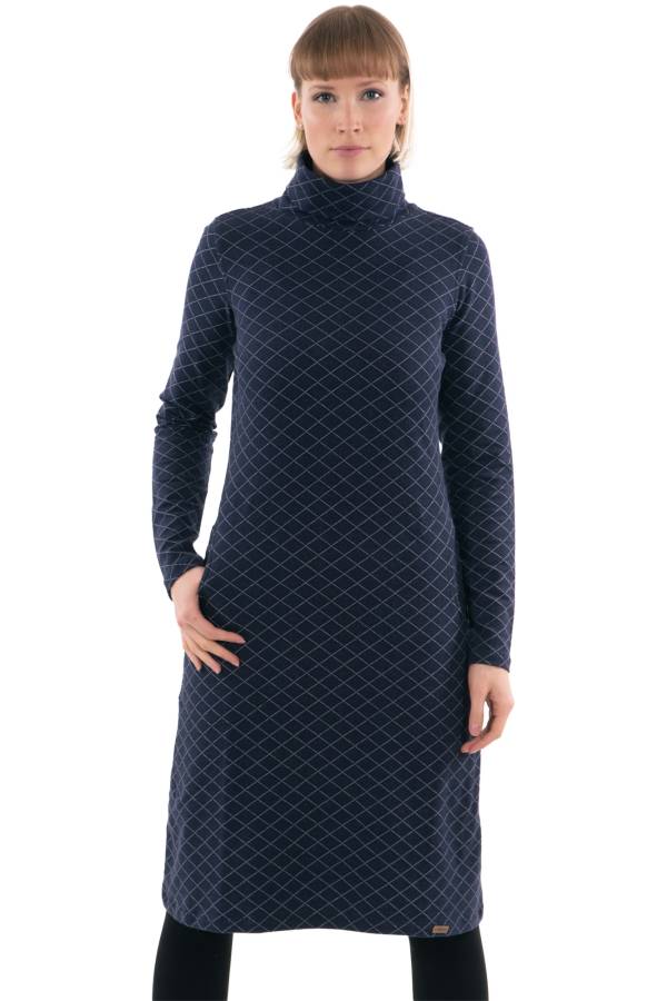 DRESS KATHARINA IN ORGANIC GOTS INTERLOCK JACQUARD