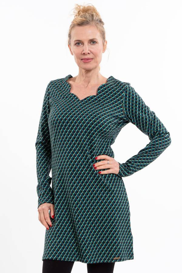 Kleid Klara aus Bio Interlock Jacquard