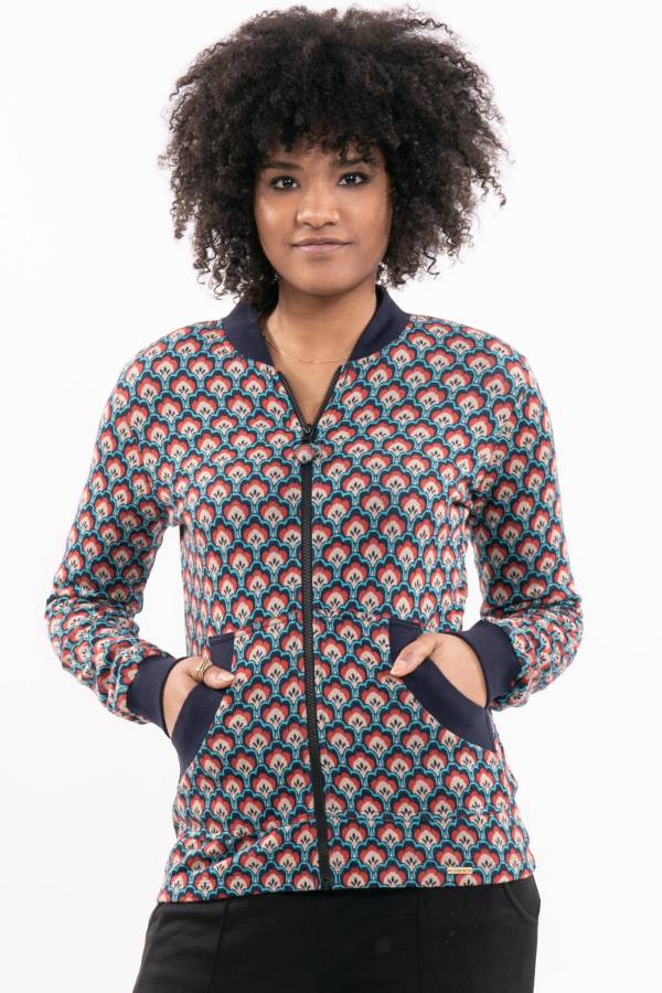 Giacca Jordan in jacquard interlock biologico GOTS