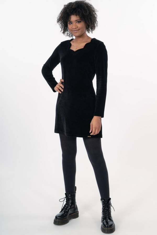 Abito Klara in velluto biologico GOTS