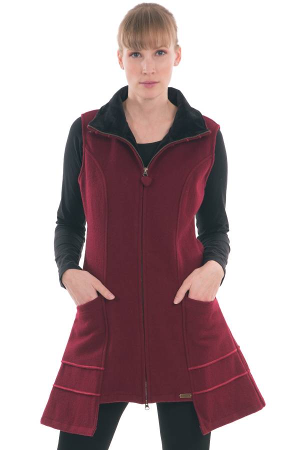 Gilet Wilma in lana foderato in cotone biologico