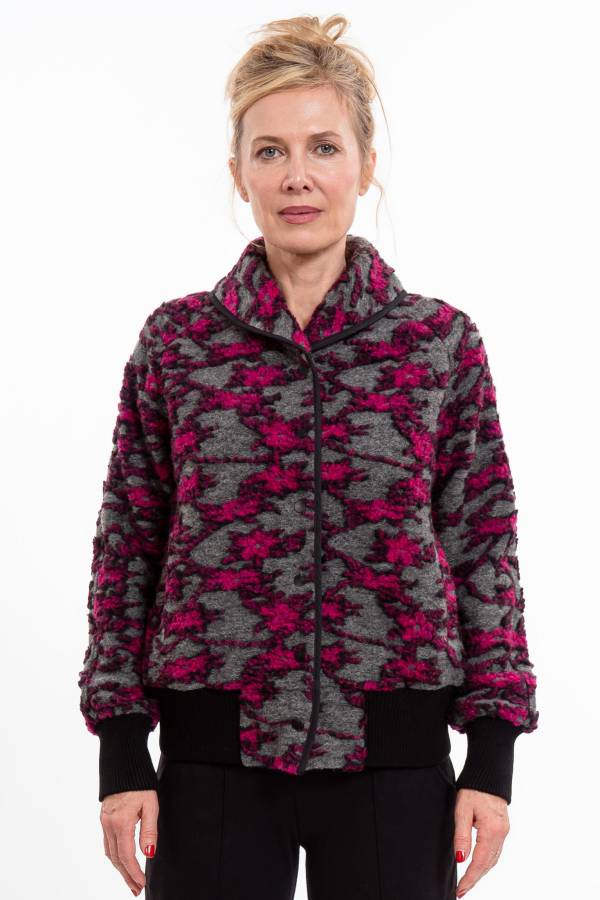 Jacke Jazzy aus gemustertem Wollwalk