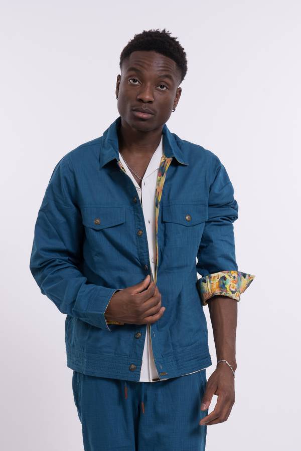 Wendejacke Jack aus Bio Baumwoll Slub / Popeline