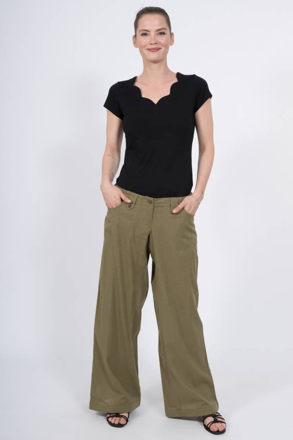 Hose Parisa aus Bio Slub Cotton