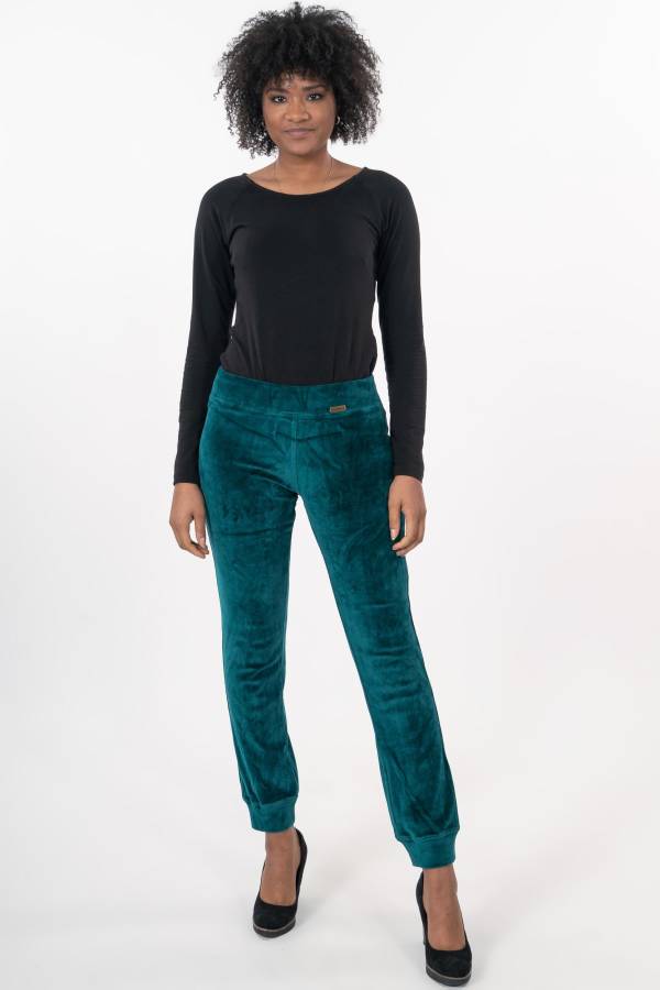 HAZEL PANTS IN ORGANIC GOTS VELVET