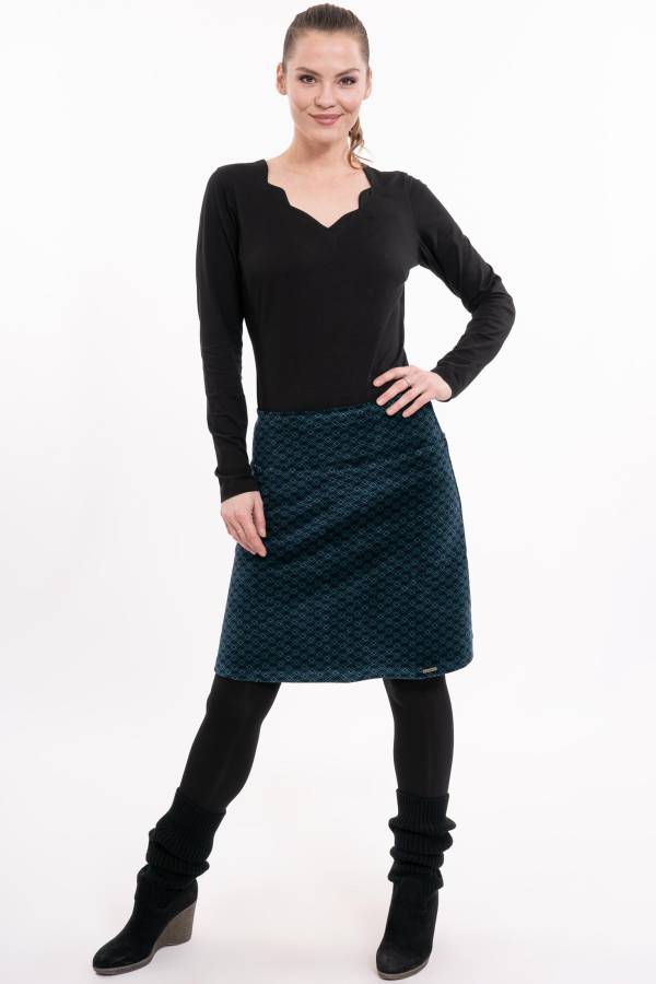 Gonna Rizoli in velluto biologico GOTS