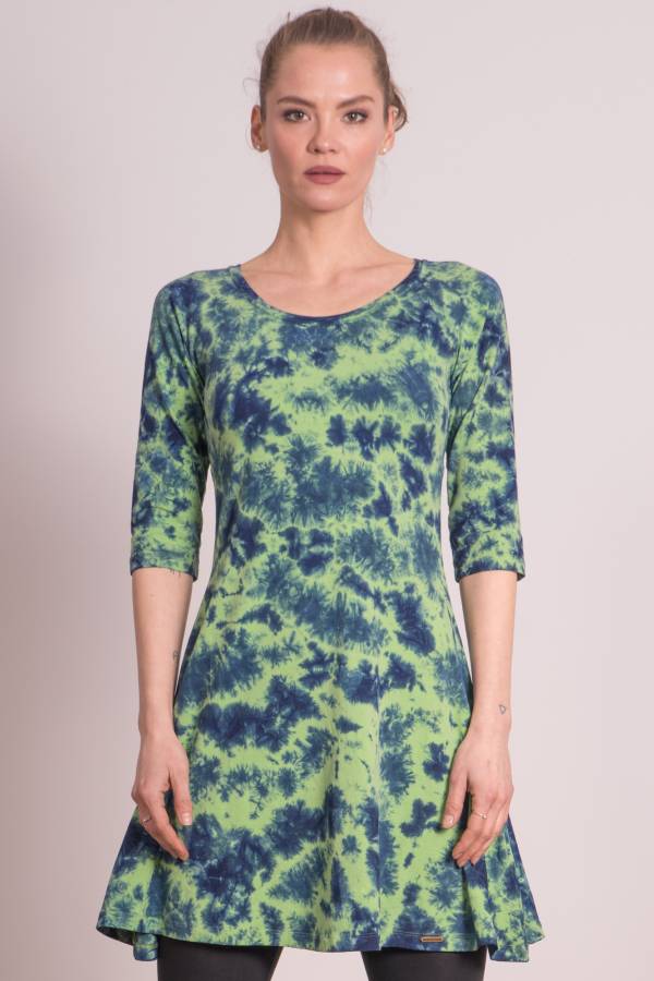 Karolina dress in organic batik jersey