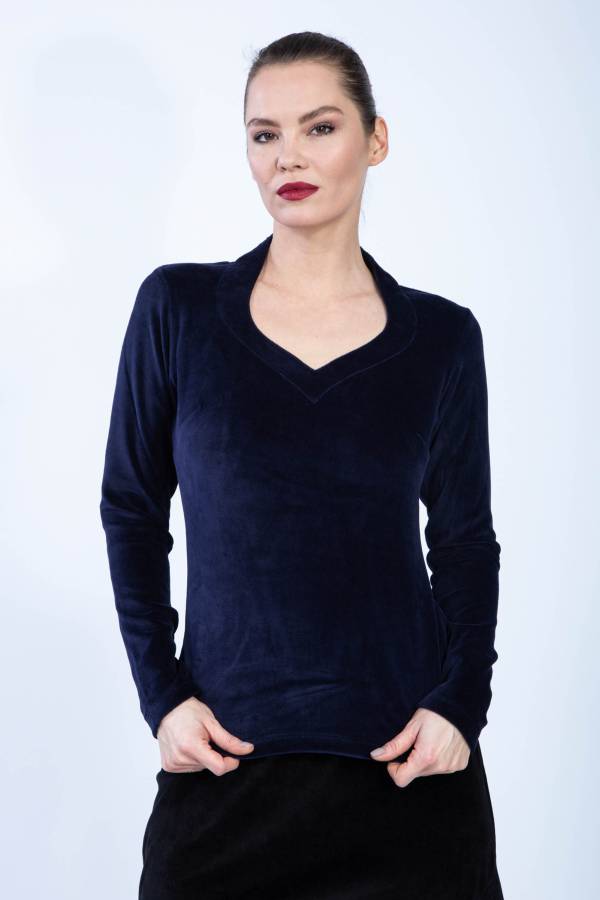 Pelou sweater in organic GOTS velvet