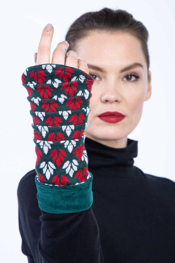 Stulpen aus Bio Interlock Jacquard