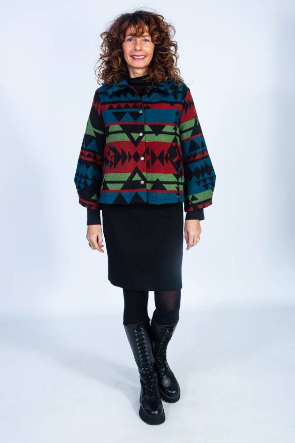 Jacke aus recyceltem Wolljacquard | Jacky