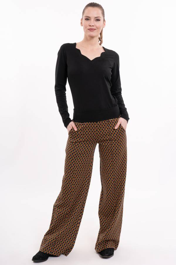 Hose Hedda aus Bio Interlock Jacquard