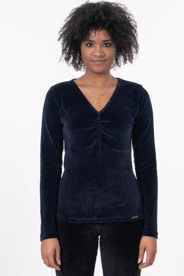 Langarmshirt Panga aus Bio Samt