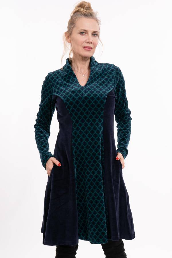 Abito Daria in velluto biologico GOTS