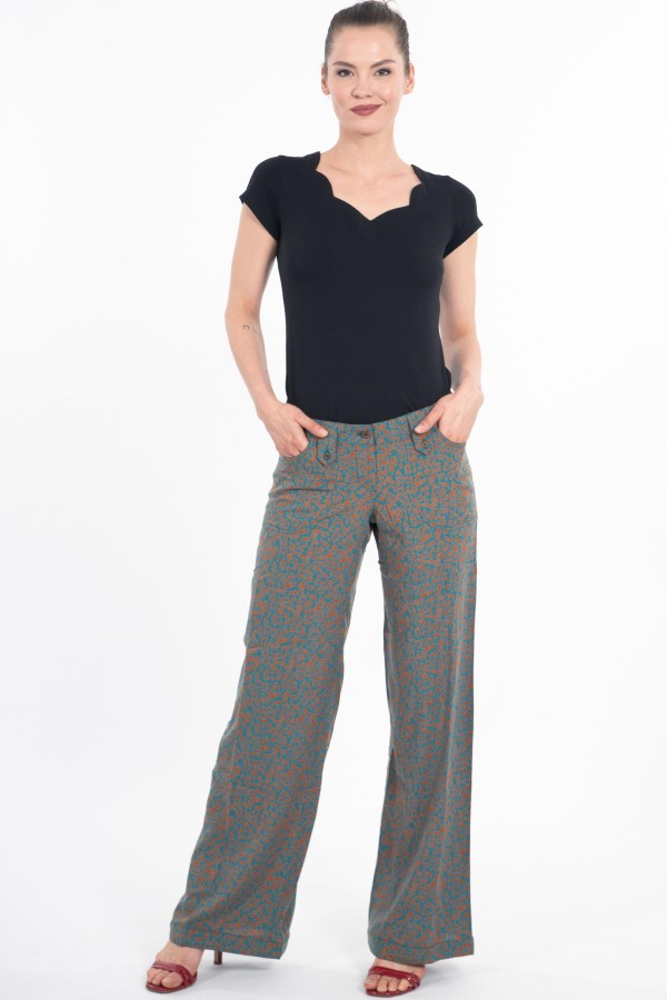 Pantaloni Parisa in viscosa (Lenzing™ Ecovero™)