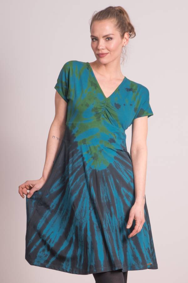 Dorsa dress in organic batik jersey