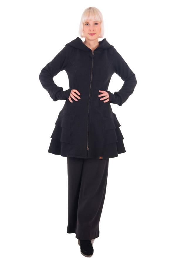 MERINO COAT MARCELLA WITH HOOD