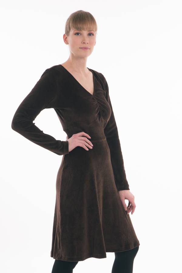 DRESS DORSA FROM ORGANIC GOTS VELVET
