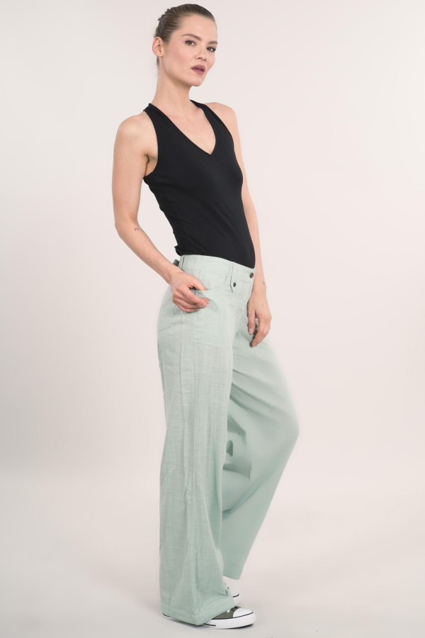 ORGANIC GOTS COTTON SLUB PANTS PARISA