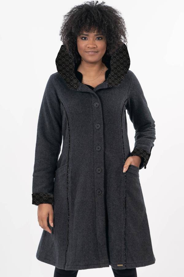 Wollmantel Mimi aus recycelter Wolle