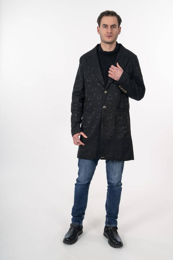 VELVET / JACQUARD COAT MAXIMUS