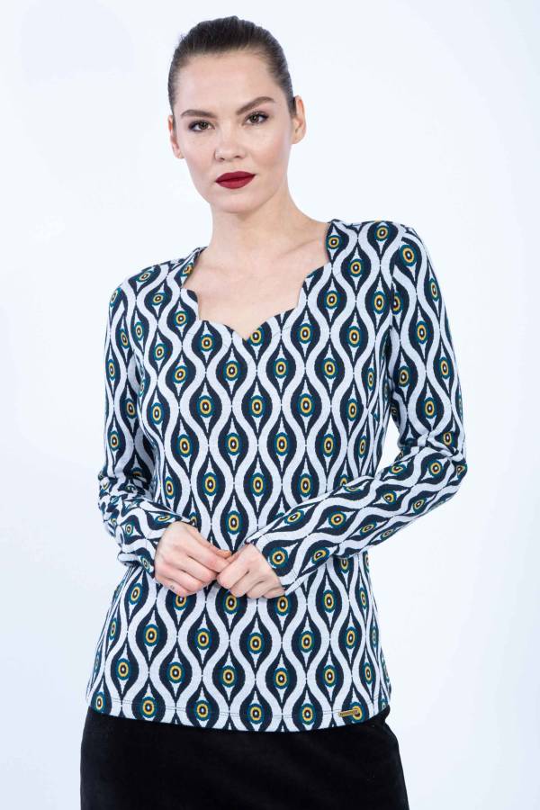 Pullover Tatiana aus Bio Interlock Jacquard