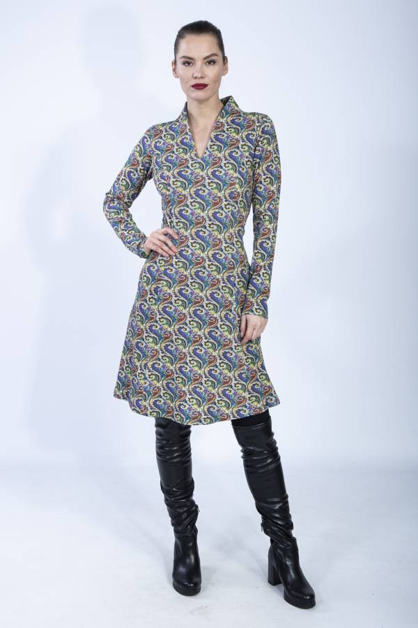 Daria dress made from organic GOTS interlock