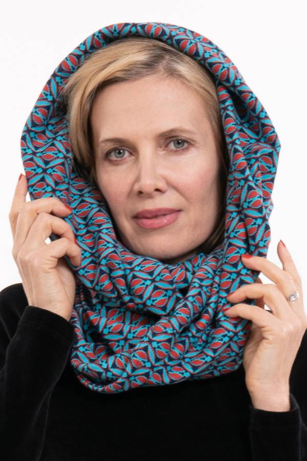 LoopSchal aus Bio Interlock Jacquard