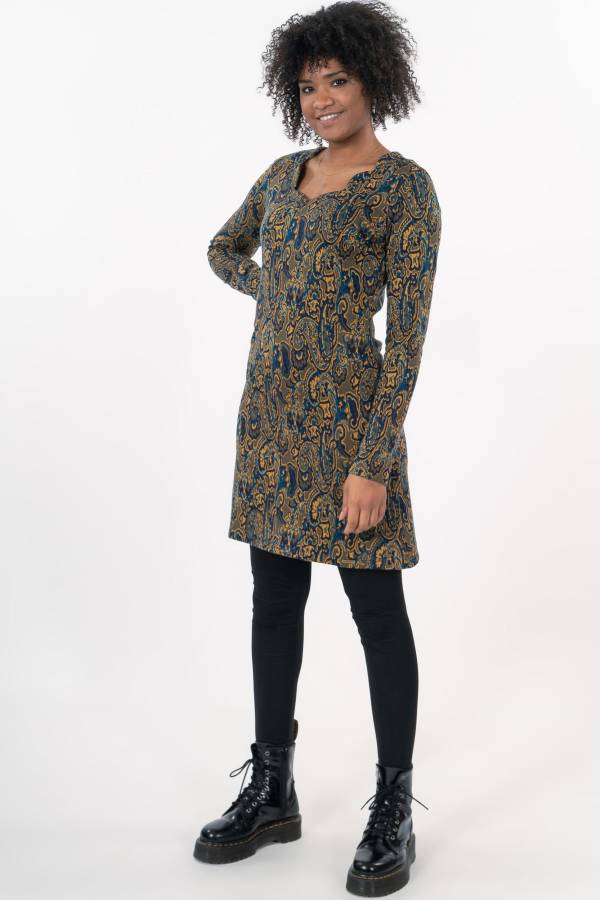 Kleid Klara aus Bio Interlock Jacquard