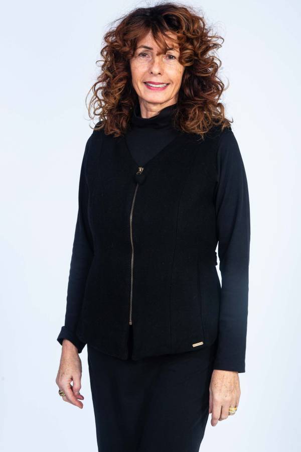 Wilhelmina vest made from recycled wool