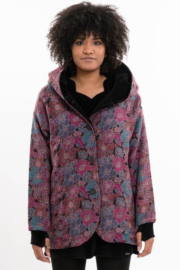 Wolljacke Janine aus recyceltem Wolljacquard