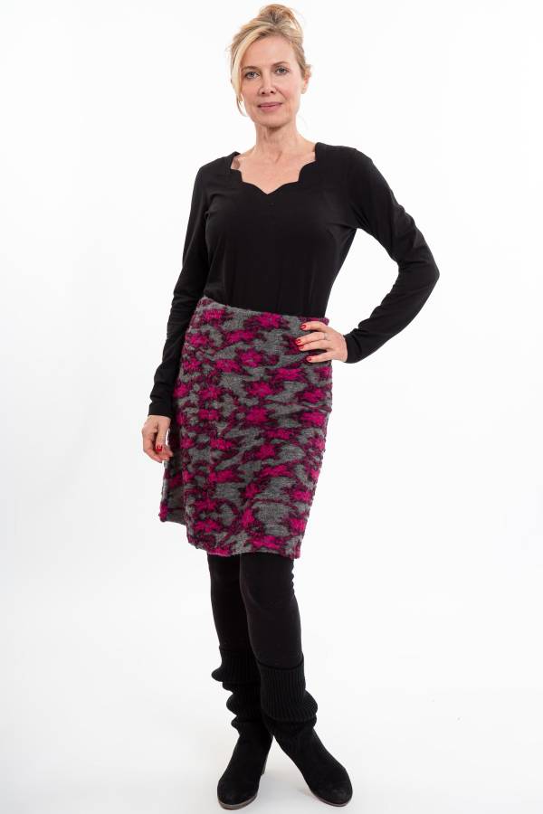 Gonna Rizoli in lana fantasia