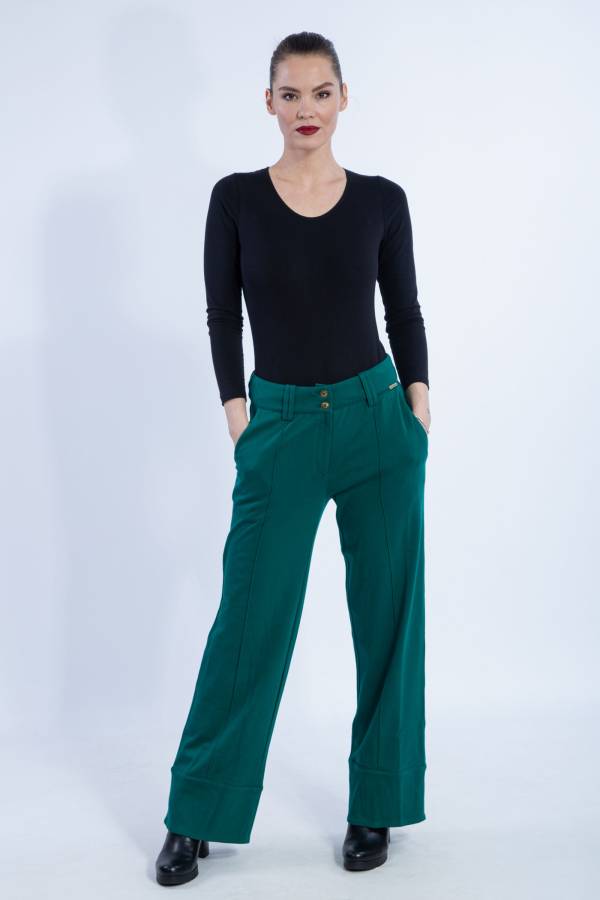 Pantaloni Hanneli in interlock biologico GOTS