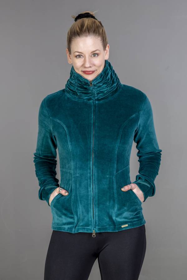 Jaqueline jacket in organic GOTS interlock jacquard