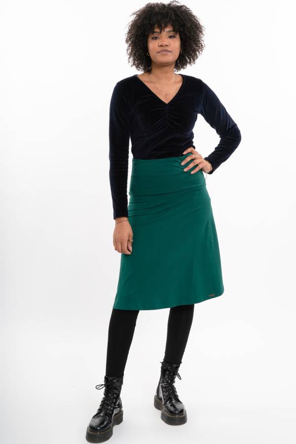 Gonna Rosi in Interlock biologico GOTS