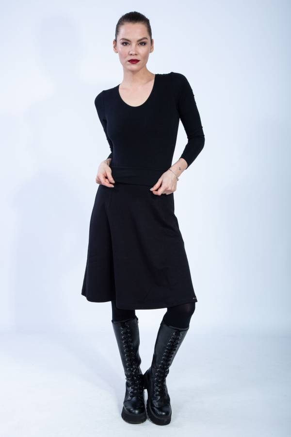 Rosi skirt made from organic GOTS interlock