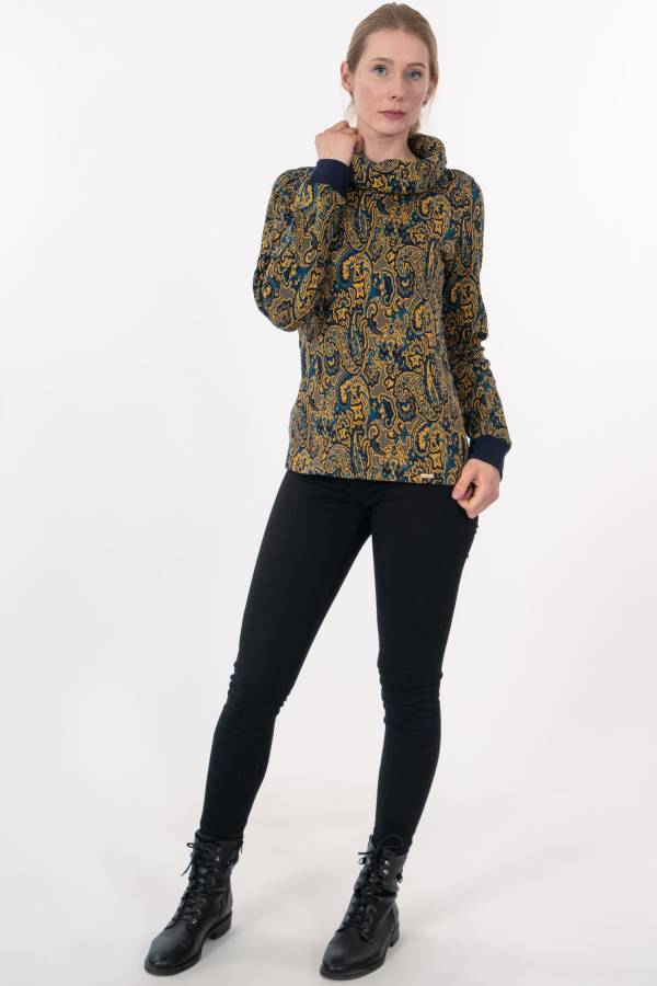 SWEATER PEANUT INTERLOCK JAQUARD