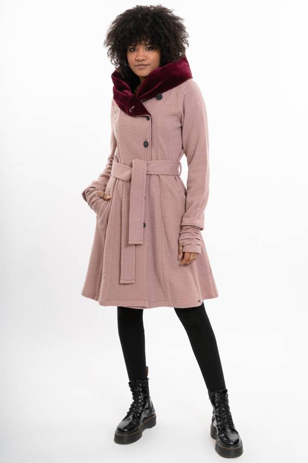 Merinomantel aus Bio-Baumwolle mit gefütterter Kapuze | Mara