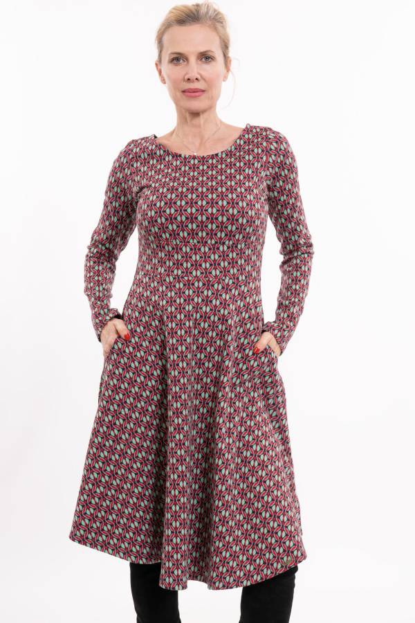 Kleid Korinna aus Bio Interlock Jacquard