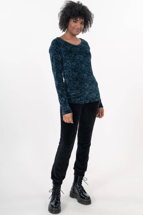 SWEATER PIA IN ORGANIC GOTS VELVET