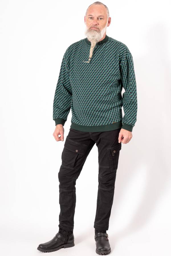 Maglione Paulus in jacquard interlock organico GOTS