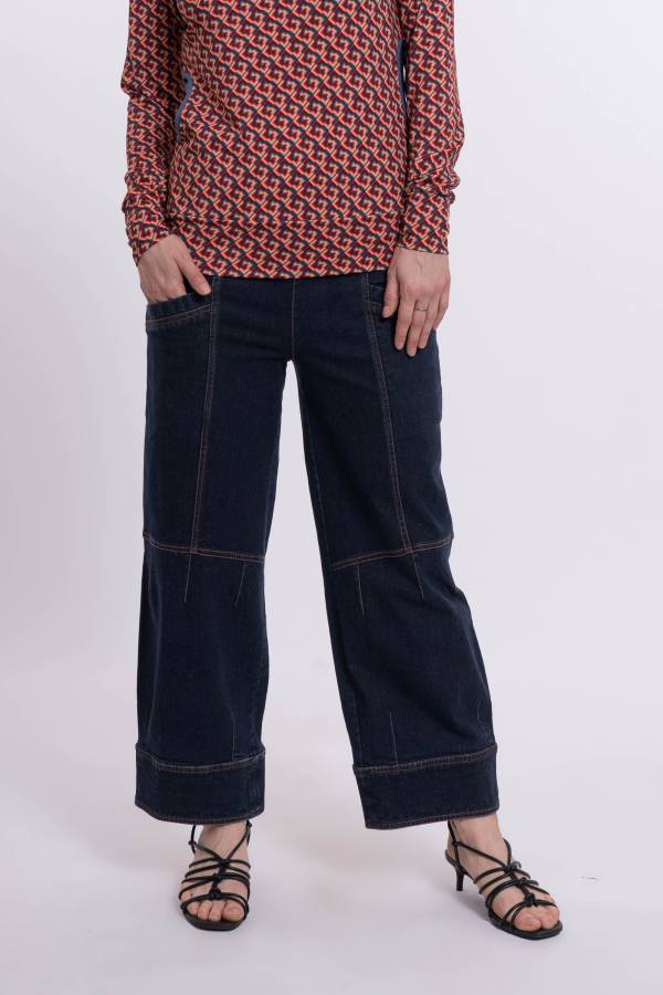 Pantaloni Hippi in denim organico GOTS